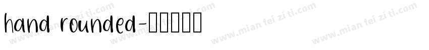 hand rounded字体转换